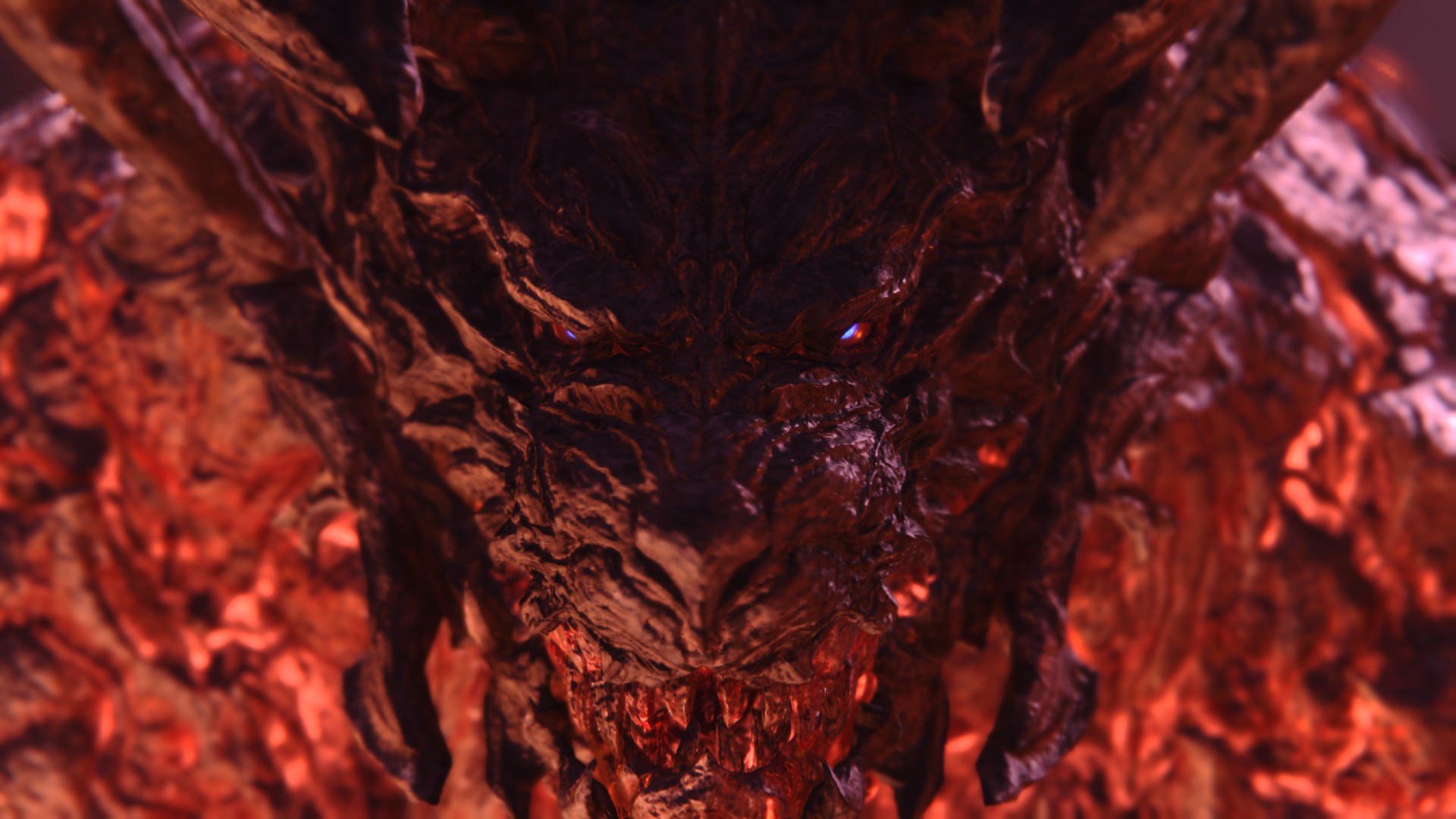 La cara de Ifrit en primera plana